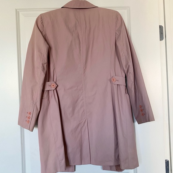 Ann Taylor Loft Spring Pink Trench Coat Jacket MP - Picture 3 of 9